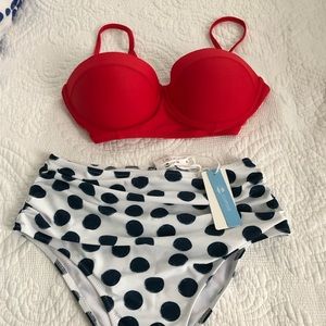 New with tags high waisted bikini